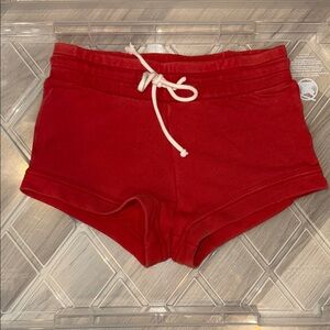 Urban Outfitters Red Drawstring Shorts